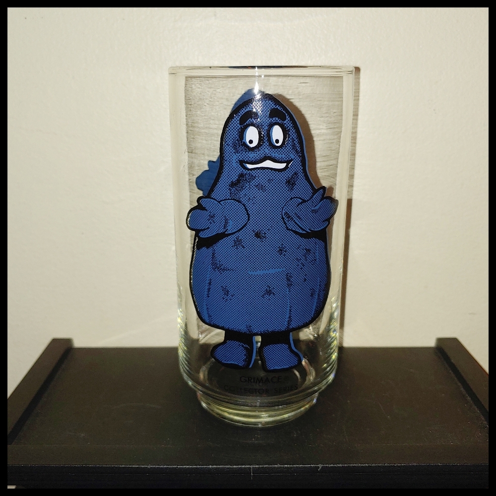 Vintage McDonald's Grimace Collector's Series Drinking Glass 1970s - Picture 4 of 8